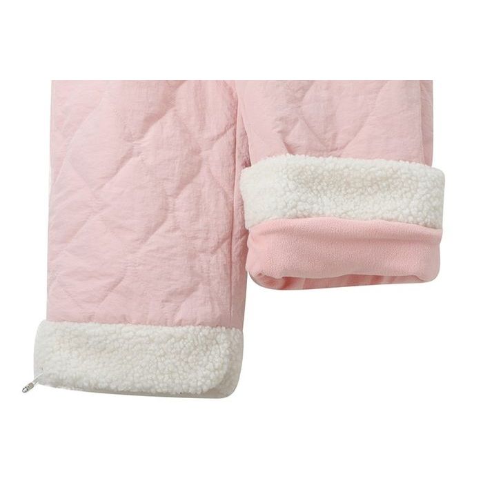 ボアトリム キルティング ワイドパンツ 10002