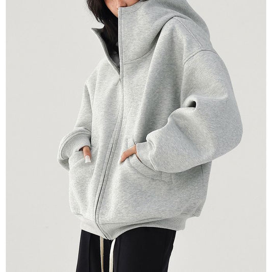 オーバーサイズ ジップアップパーカー 10041