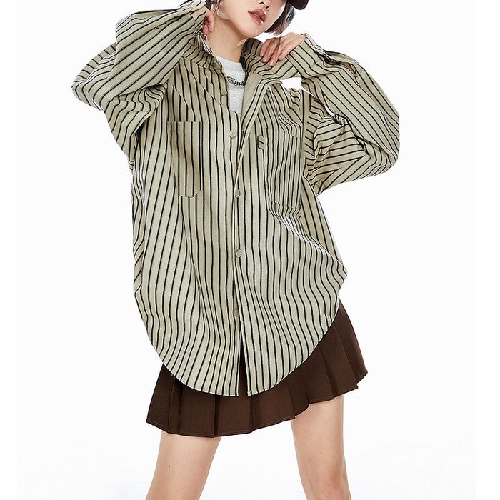 ストライプ シャツ 10094