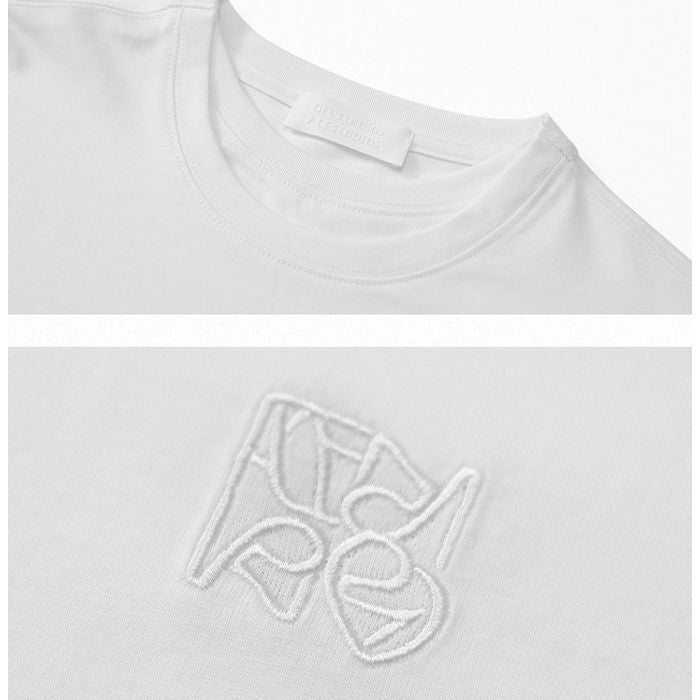 刺繍入り オーバーサイズ長袖 Tシャツ 10135