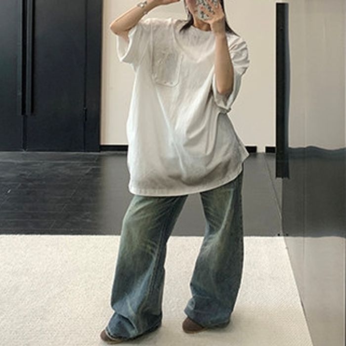 ユーズド風 オーバーサイズ Tシャツ 10175