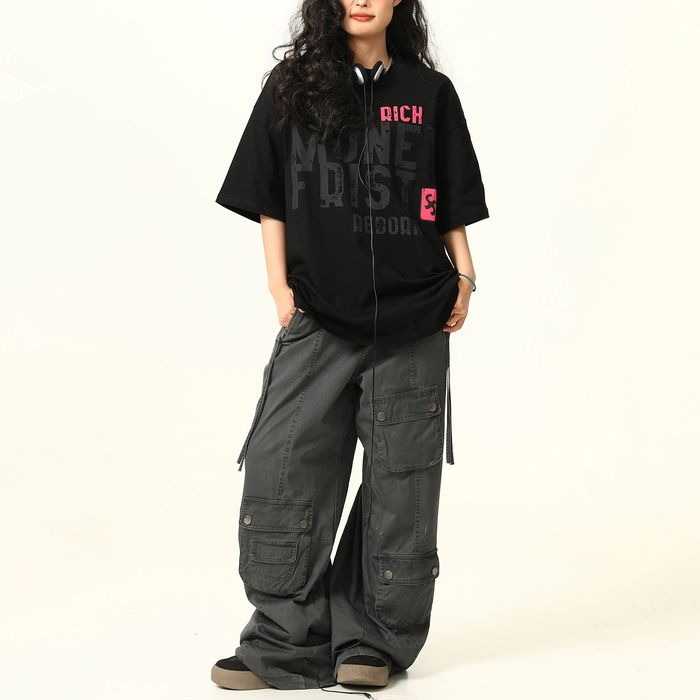 大判ロゴプリント Tシャツ 10181