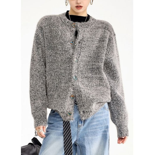 コントラストボタン カーディガン 10097