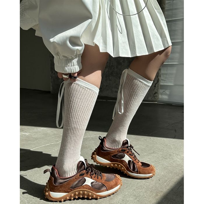 異素材ミックス スニーカー 10073