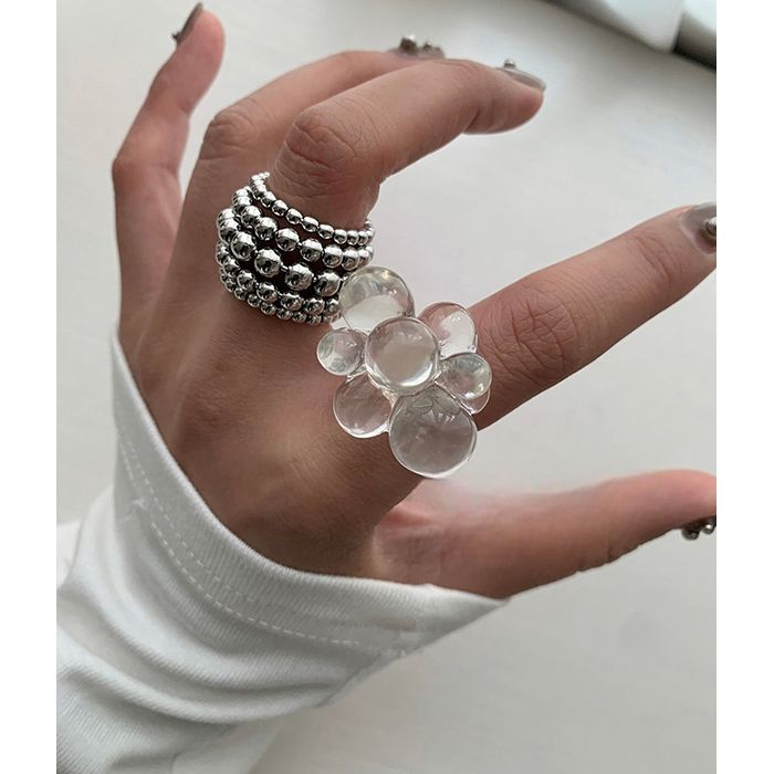 クリア＆メタル リングセット 10068