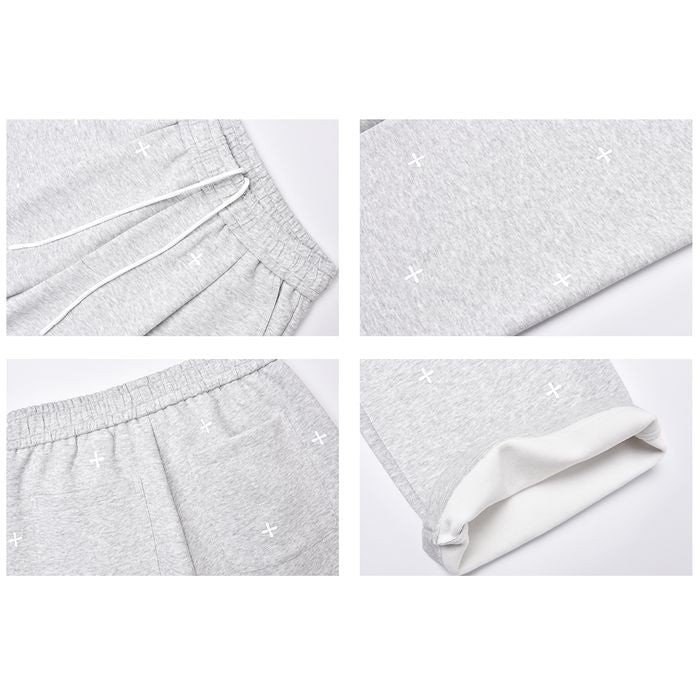 クロス柄 ワイドパンツ 10009