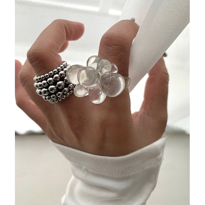 クリア＆メタル リングセット 10068