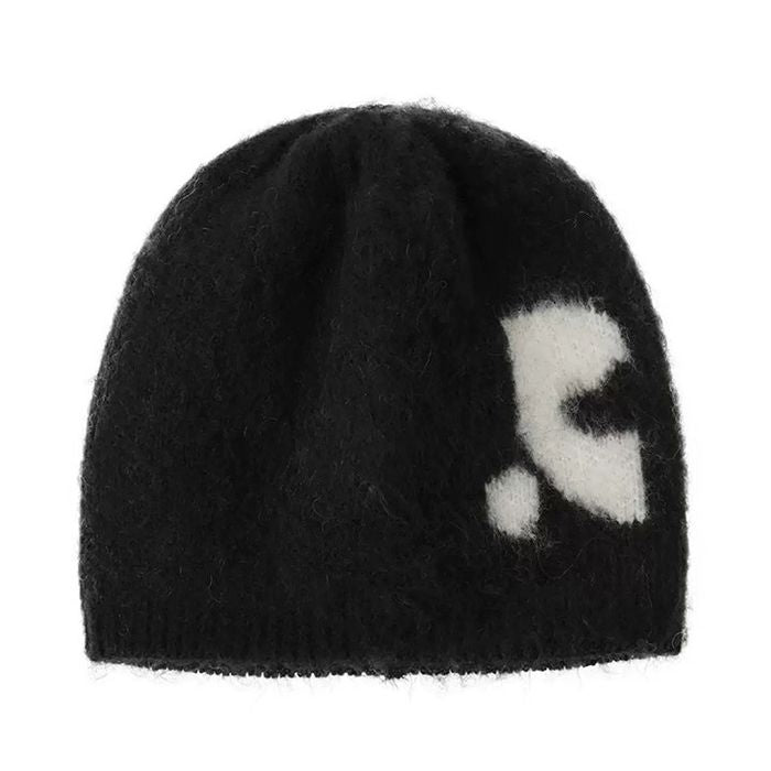 コントラストモチーフ ニット帽 10071