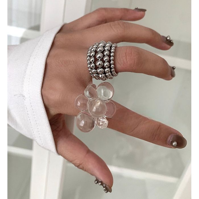 クリア＆メタル リングセット 10068