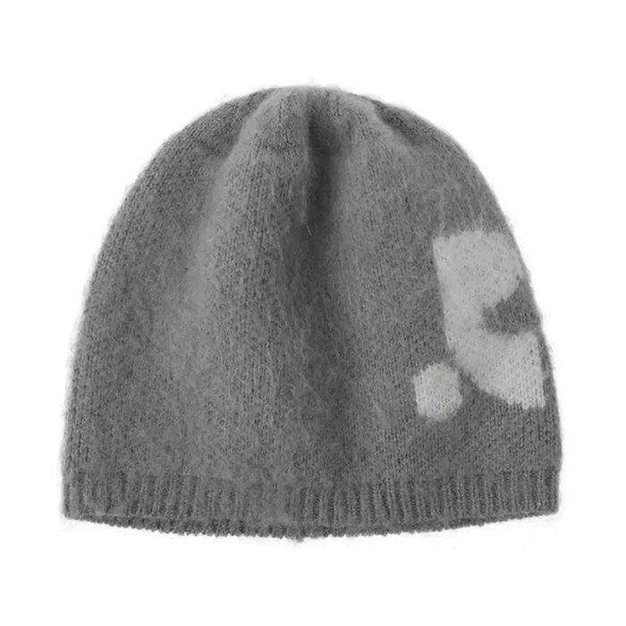 コントラストモチーフ ニット帽 10071
