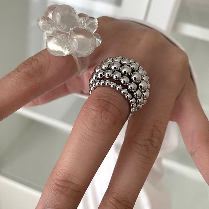 クリア＆メタル リングセット 10068