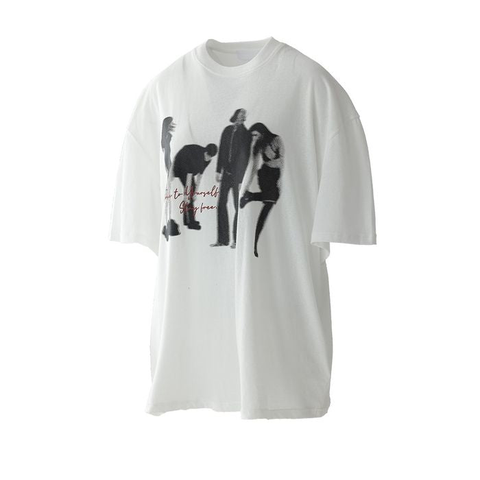 フォトプリント オーバーサイズTシャツ 10044