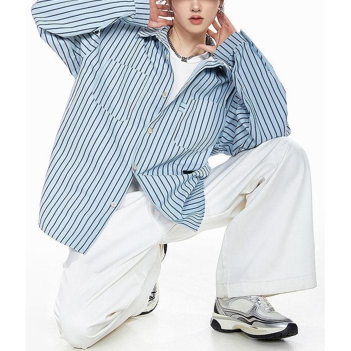 ストライプ シャツ 10094