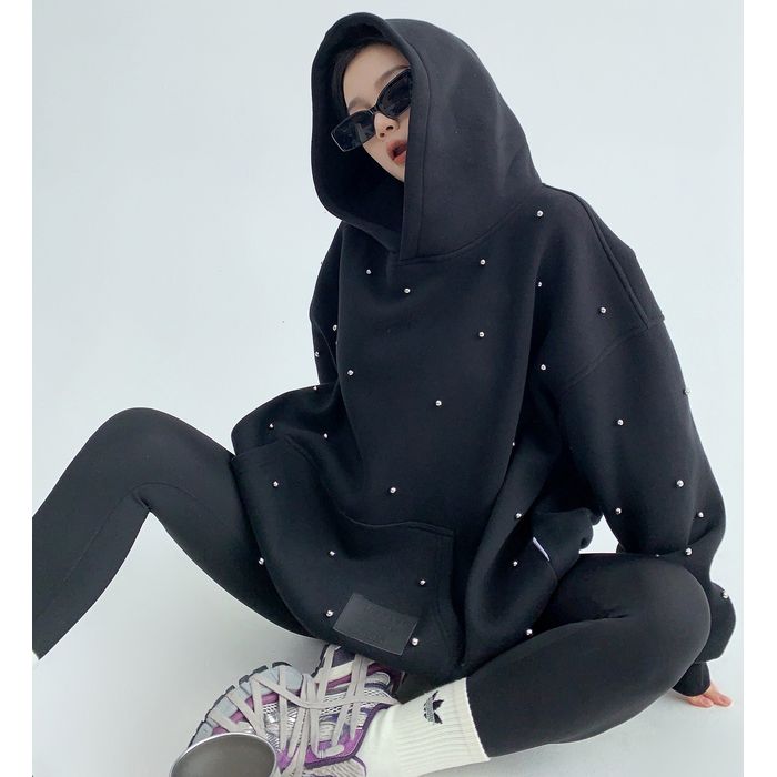 パール装飾 プルオーバーパーカー 10037