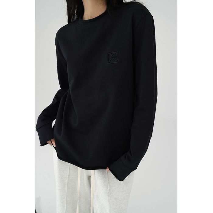 刺繍ロゴ 長袖プルオーバー 10054