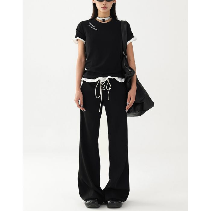 レタリングプリント Tシャツ 10117