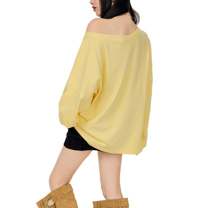 ワンショルダー 長袖Tシャツ 10106