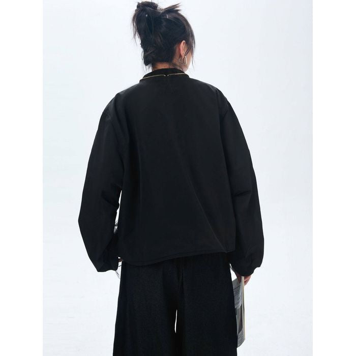 デニム チュール ジップアップ ジャケット 10014