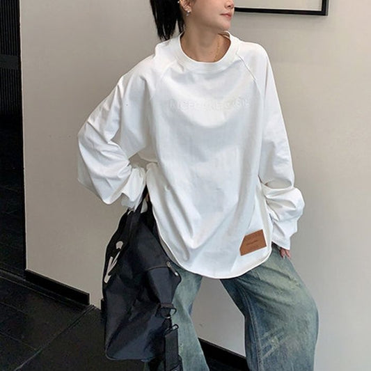 ロゴプリント 長袖Tシャツ 10108