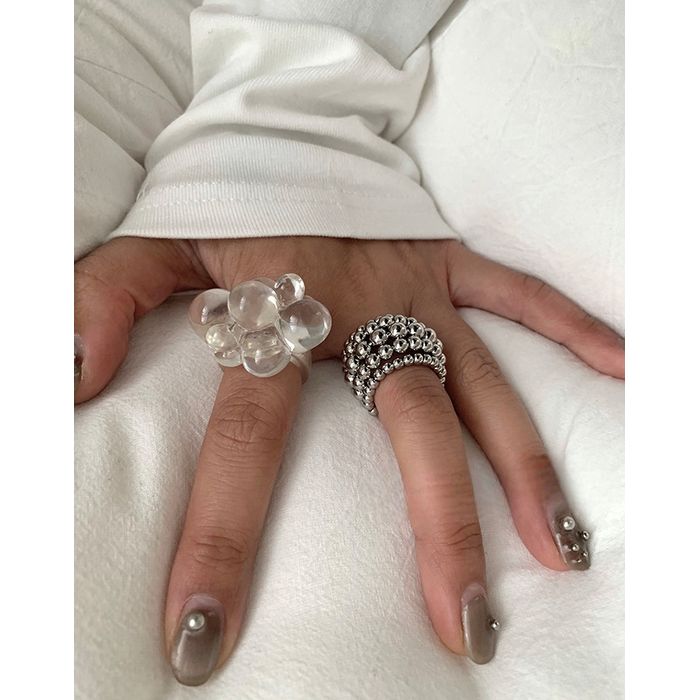 クリア＆メタル リングセット 10068