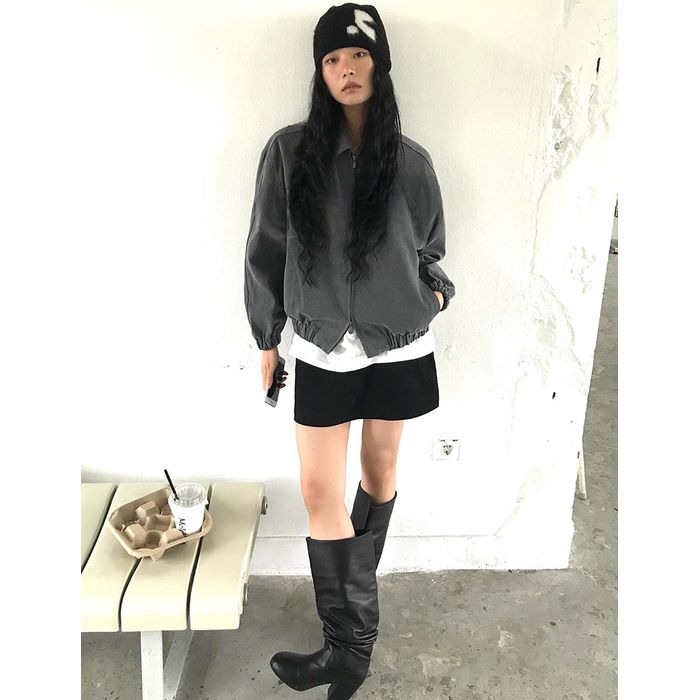 コントラストモチーフ ニット帽 10071