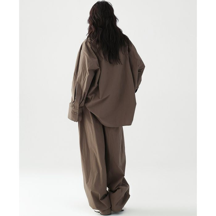 ドローストリング ワイドパンツ 10057