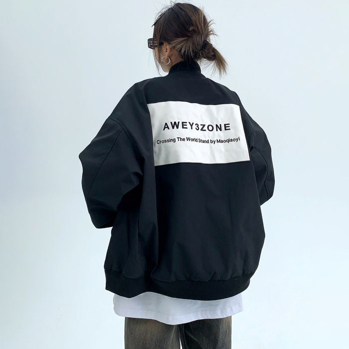 バックラベル ジップアップジャケット 10082