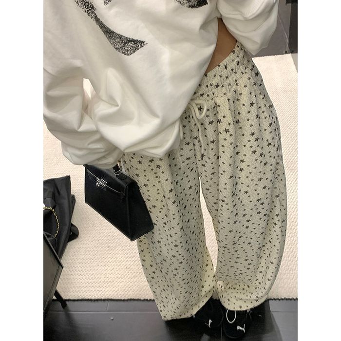 スタープリント ワイドパンツ 10116