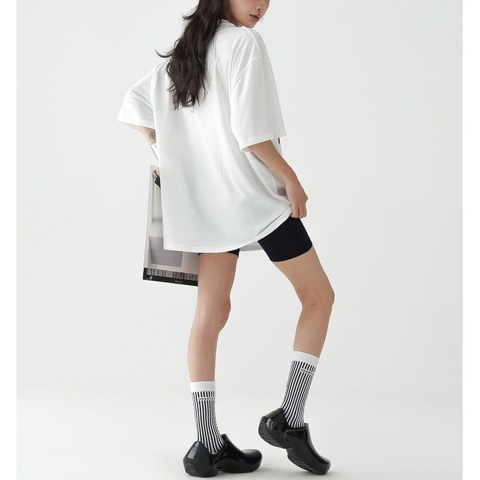 フォトプリント オーバーサイズTシャツ 10044