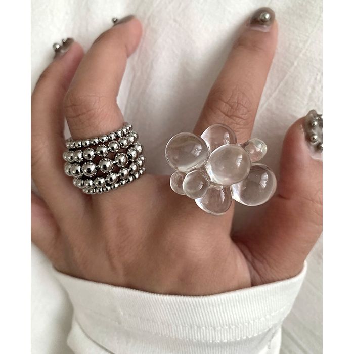 クリア＆メタル リングセット 10068