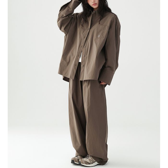 ドローストリング ワイドパンツ 10057