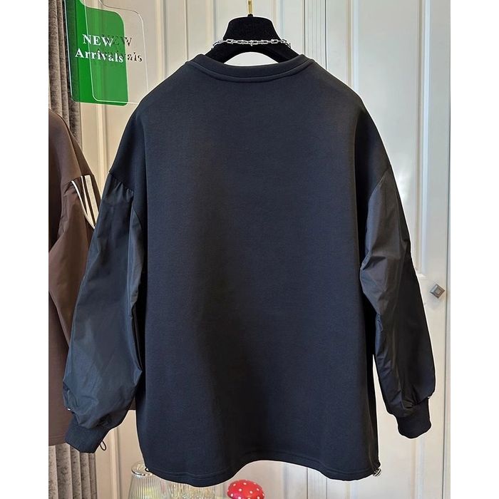 ストライプスリーブ プルオーバー 10011