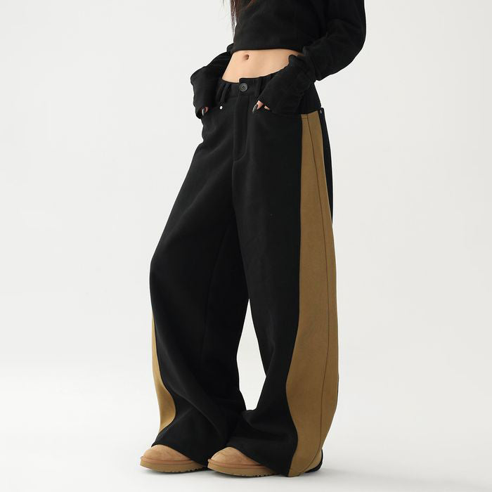 カラーブロック ワイドパンツ 10063