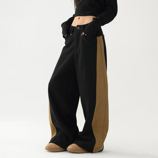 カラーブロック ワイドパンツ 10063