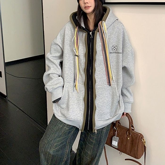 マルチストラップ ジップアップパーカー 10111