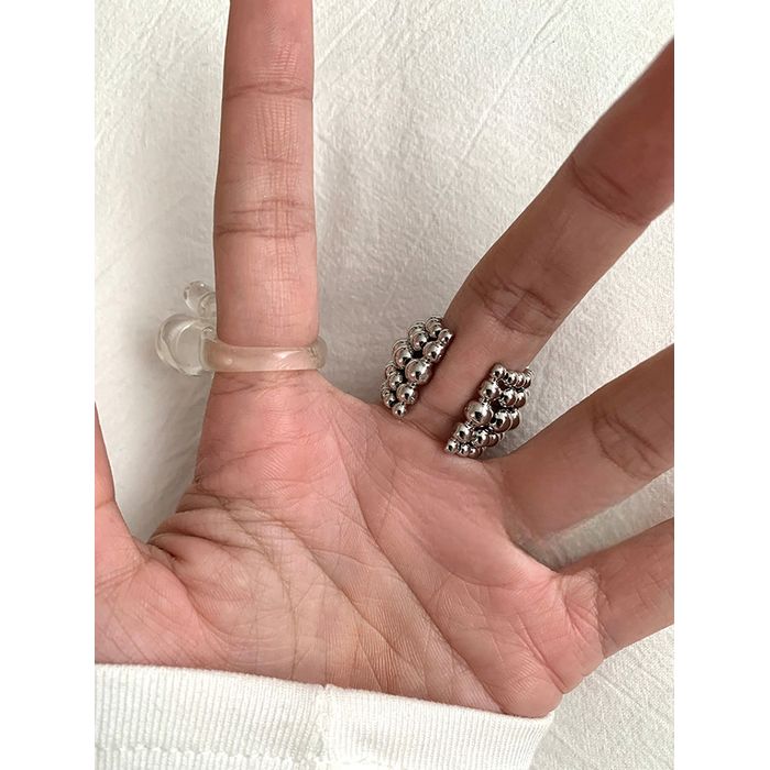 クリア＆メタル リングセット 10068