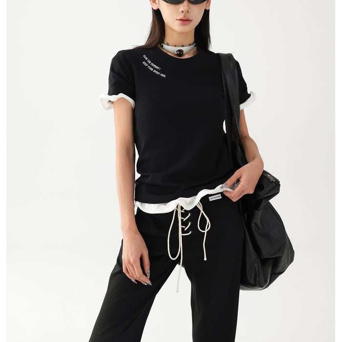 レタリングプリント Tシャツ 10117