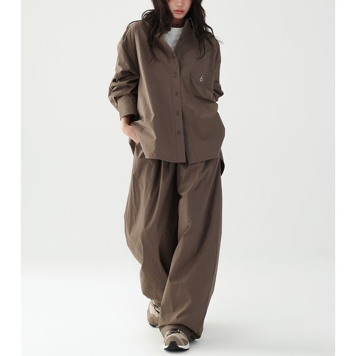 ドローストリング ワイドパンツ 10057