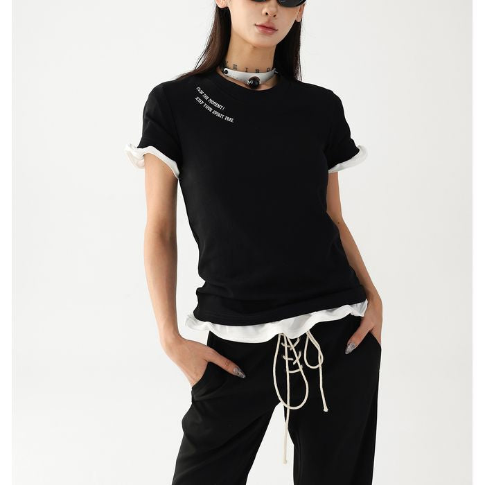 レタリングプリント Tシャツ 10117