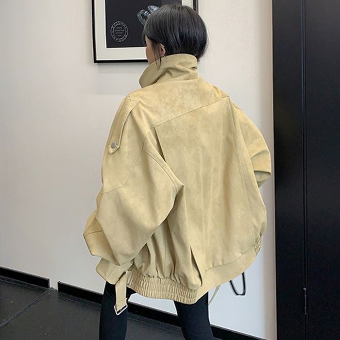 オーバーサイズ エコレザージャケット 10115