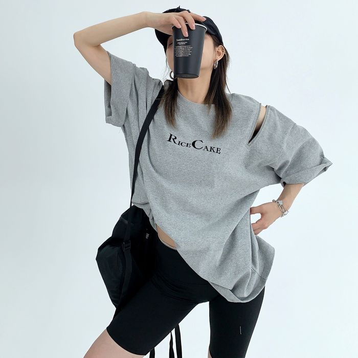 ジッパースリーブ Tシャツ 10084
