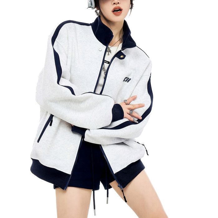 サイドライン ジップアップジャケット 10088