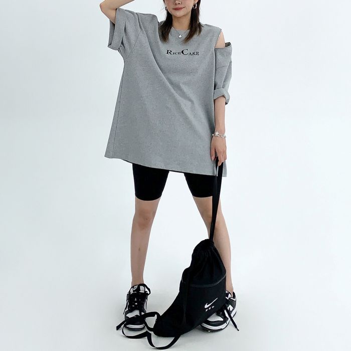 ジッパースリーブ Tシャツ 10084