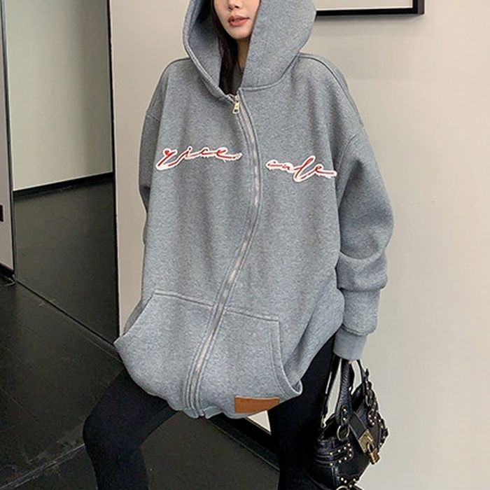 フロントロゴ ジップアップパーカー 10110