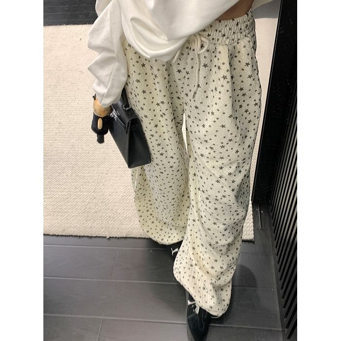 スタープリント ワイドパンツ 10116