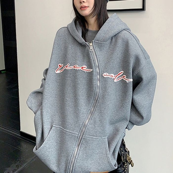 フロントロゴ ジップアップパーカー 10110