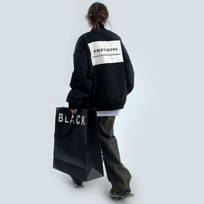 バックラベル ジップアップジャケット 10082