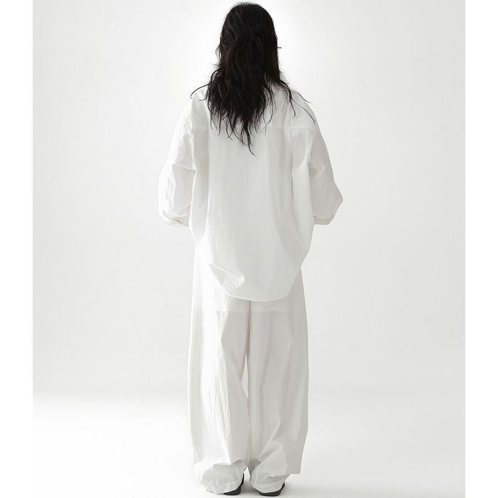 ドローストリング ワイドパンツ 10057