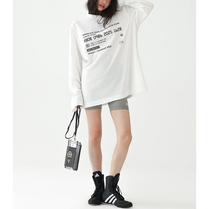 デジタルロゴ 長袖プルオーバー 10055