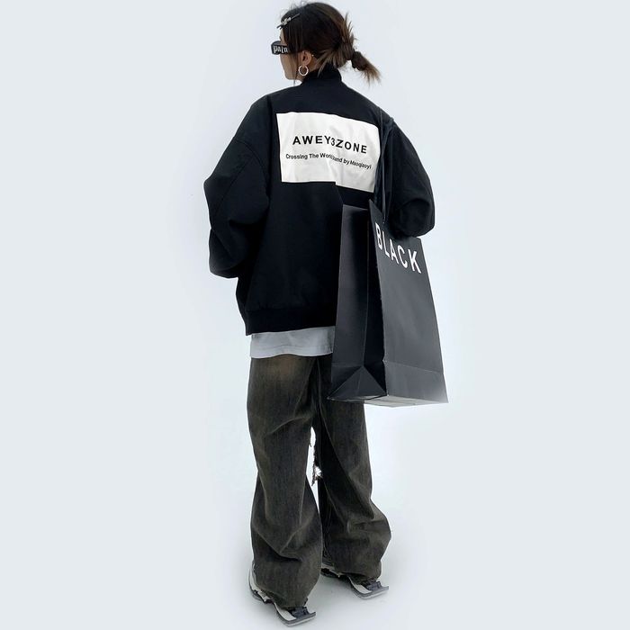 バックラベル ジップアップジャケット 10082